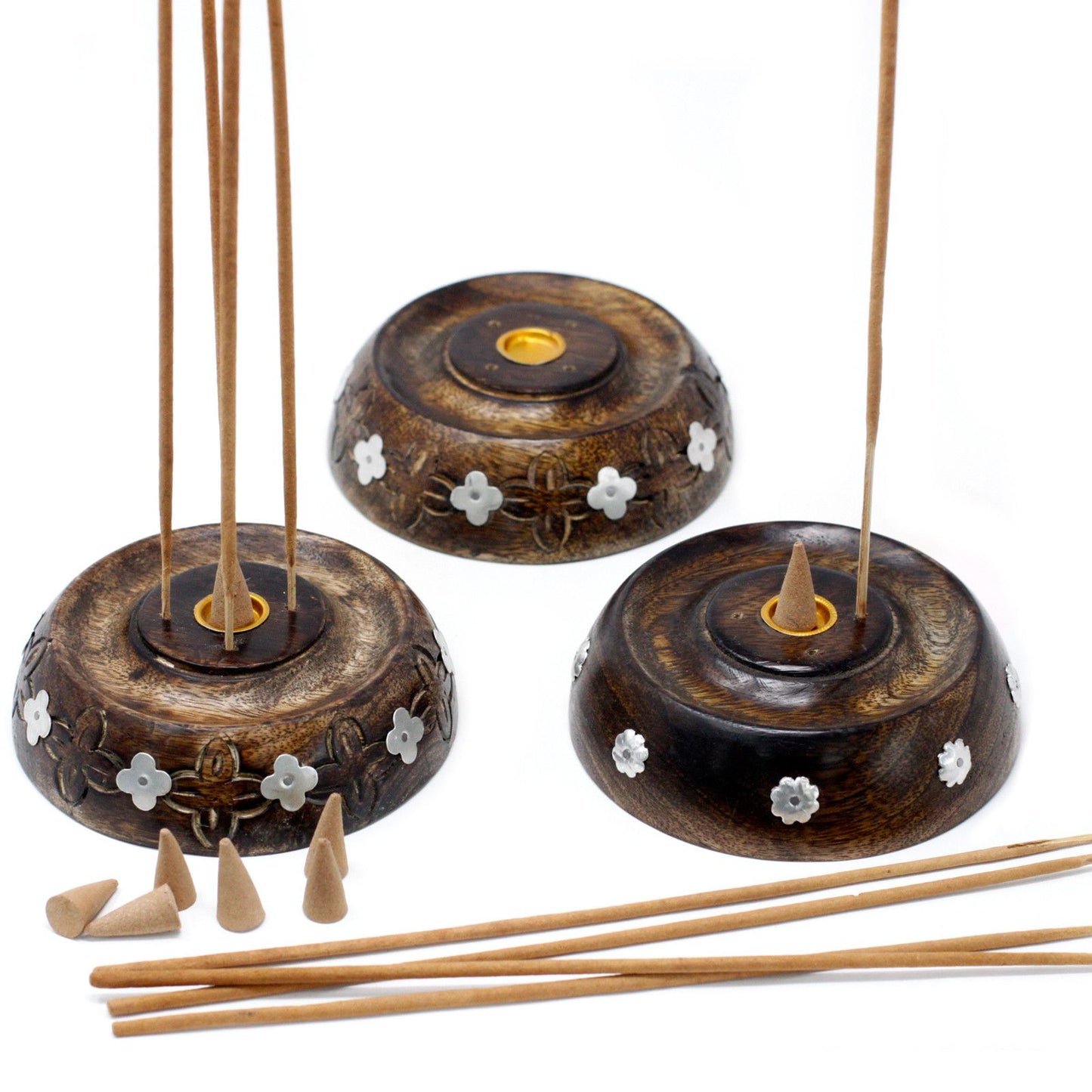 Mango Wood Incense Holder – Ash Catcher | Mango Wood, Ash Catcher, Heat-Safe