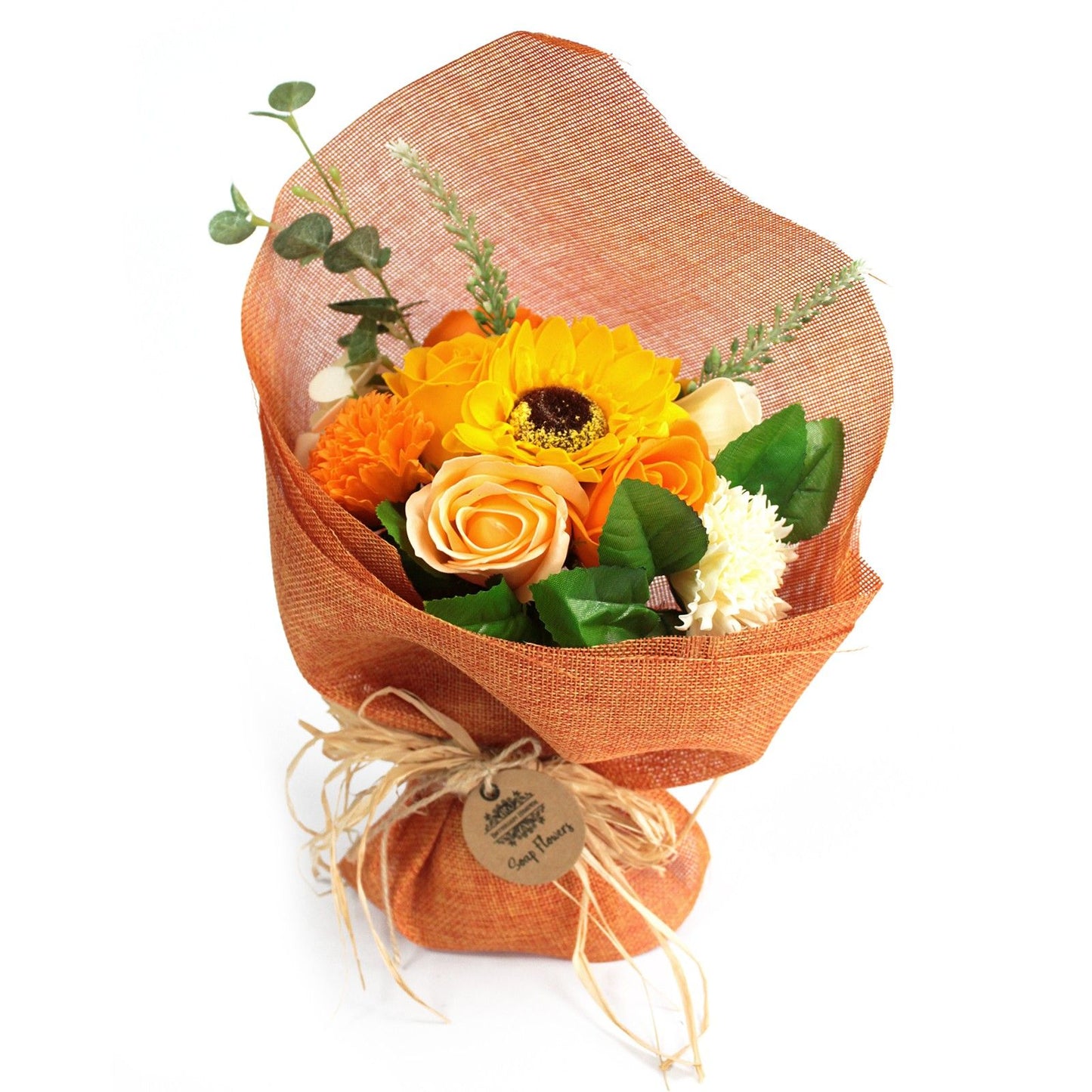 Orange Standing Flower Bouquet - Special Soap Bar | Vegan, Handmade in UK product image