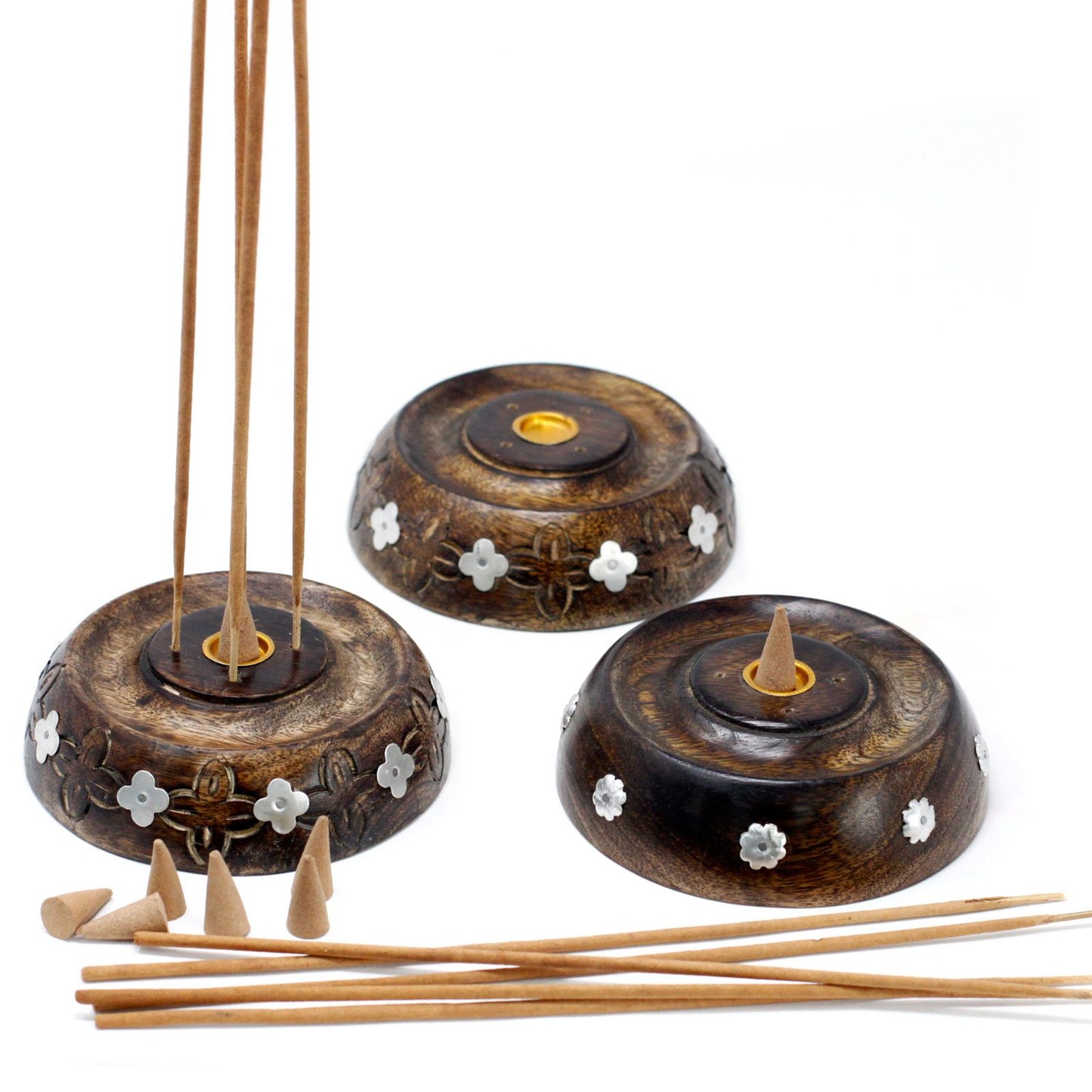 Mango Wood Incense Holder – Ash Catcher | Mango Wood, Ash Catcher, Heat-Safe