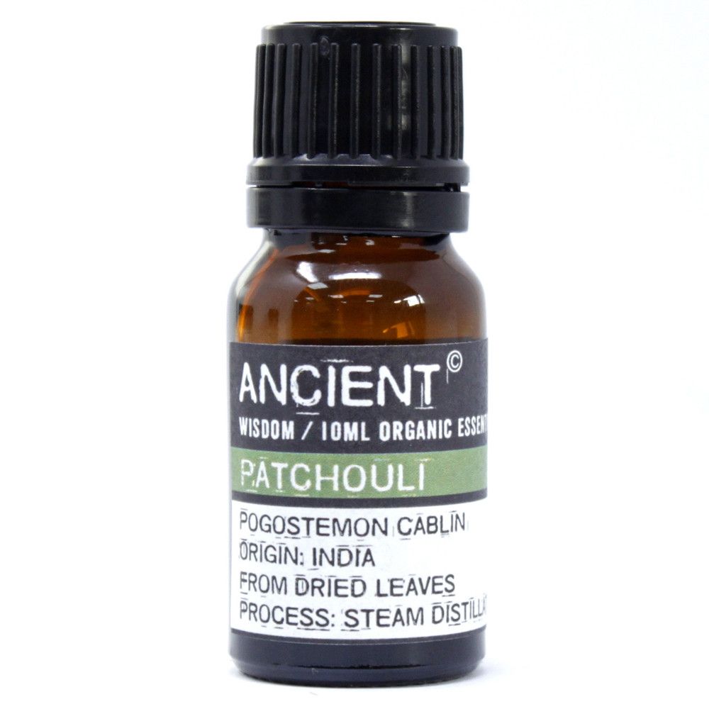 Patchouli organic essential oil 10ml bottle
