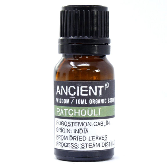 Patchouli organic essential oil 10ml bottle