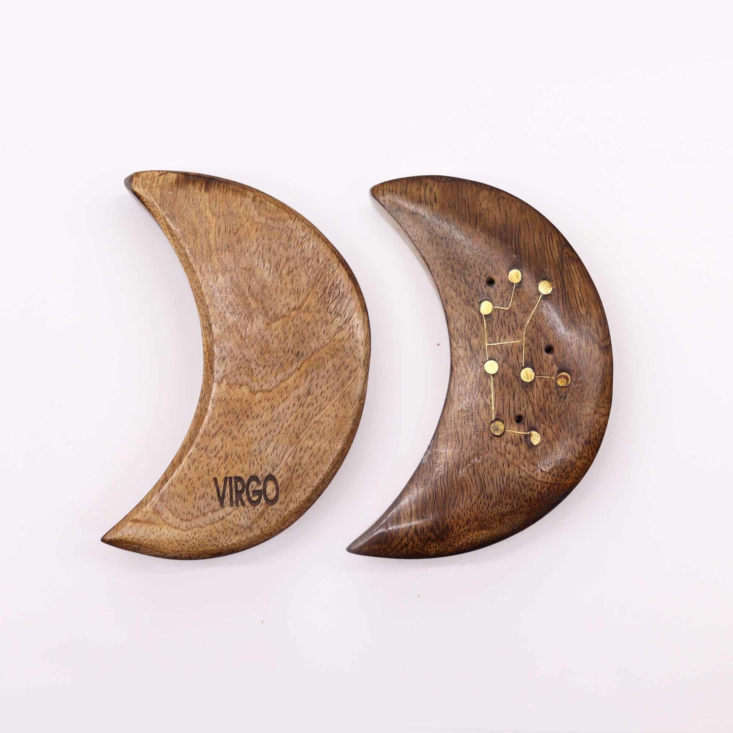 Brass Incense Holder – Moon | Brass, Ash Catcher, Heat-Safe
