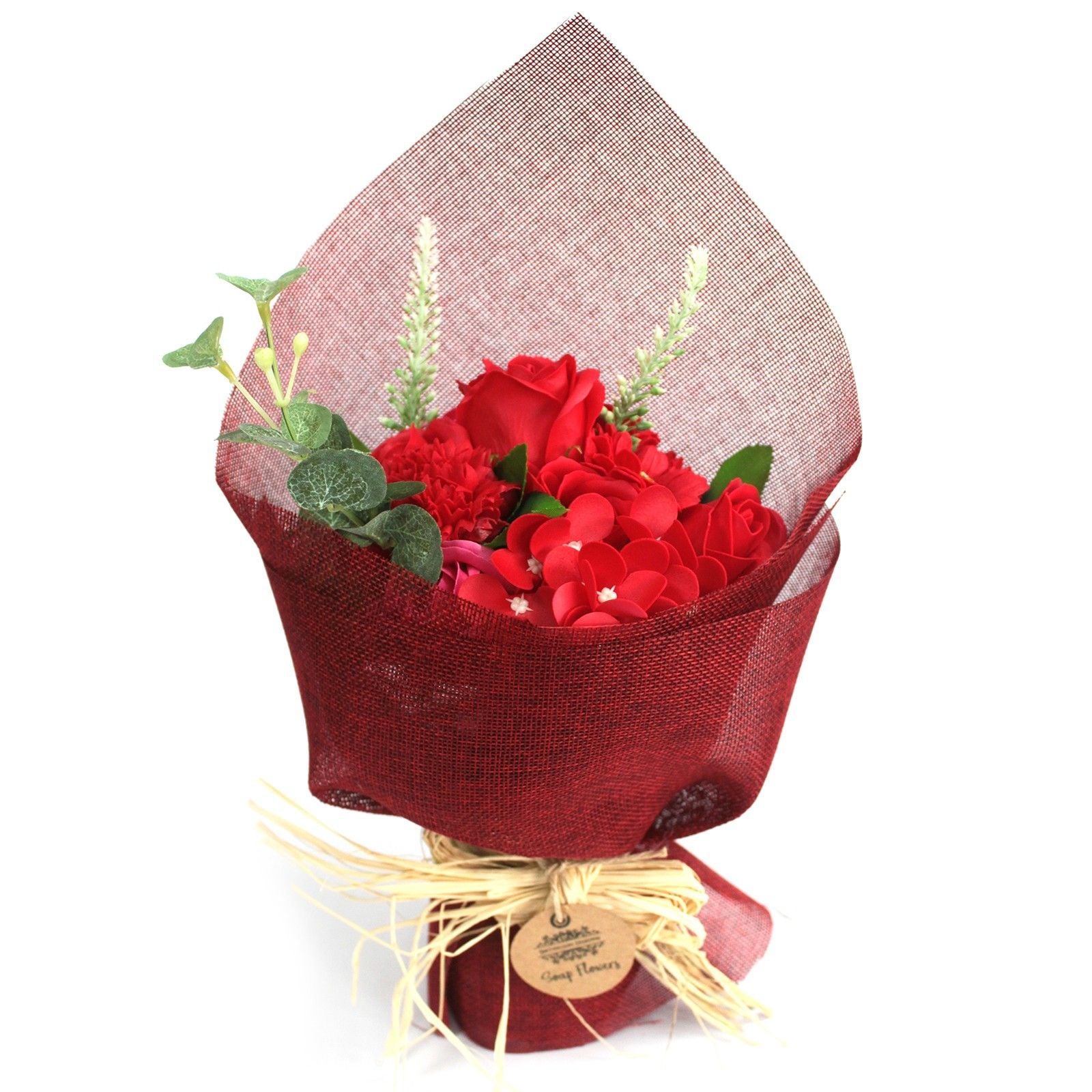 Red Flower Bouquet - Special Soap Bar | Vegan, Handmade in UK product image