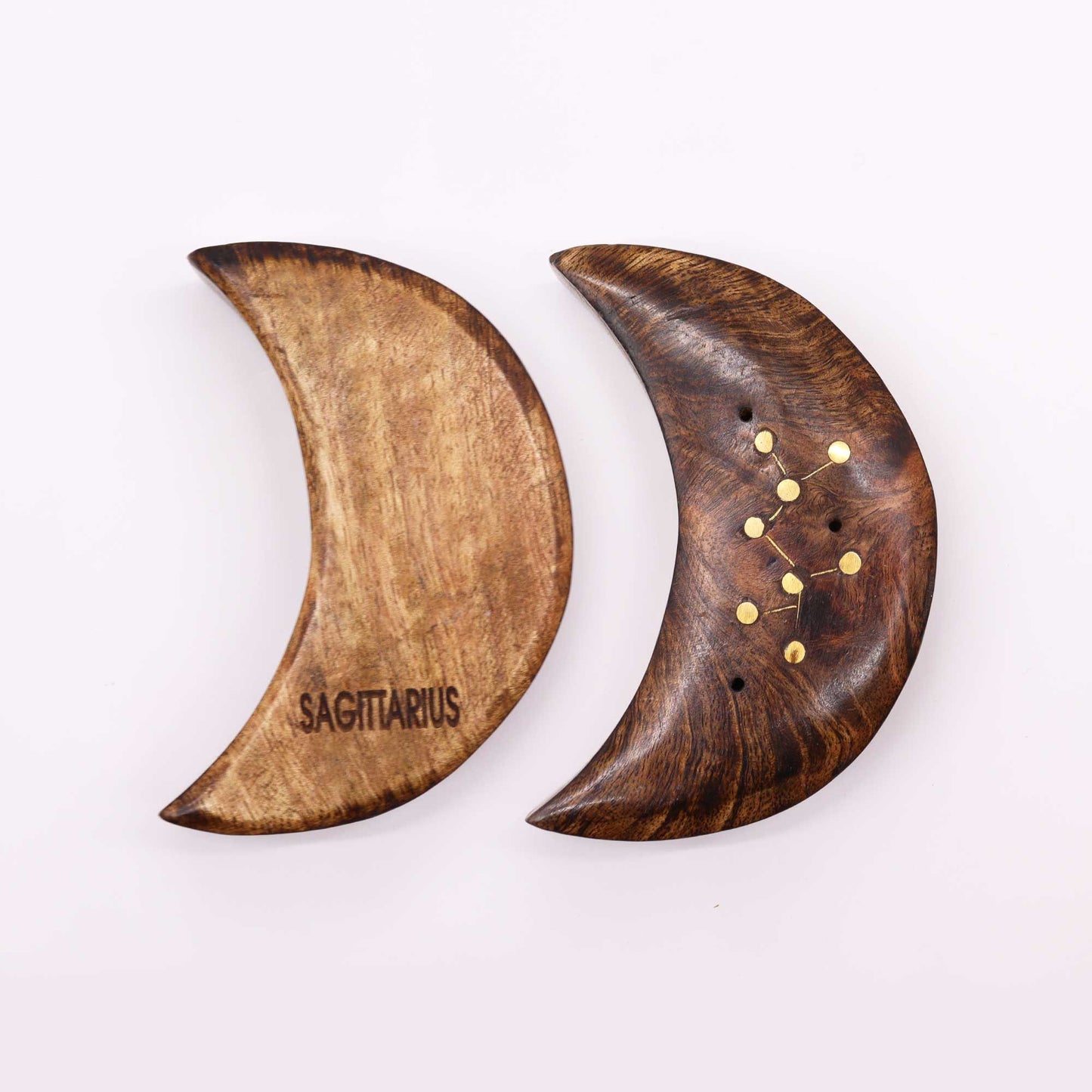 Brass Incense Holder – Moon | Brass, Ash Catcher, Heat-Safe