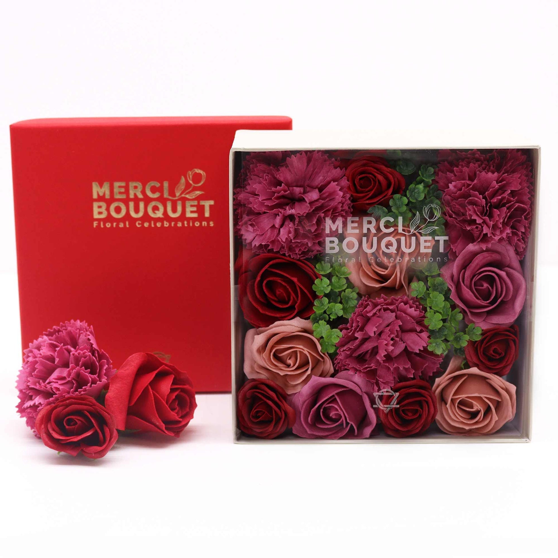 Square Box - Vintage Roses Soap Bar | Vegan, Handmade in UK product image