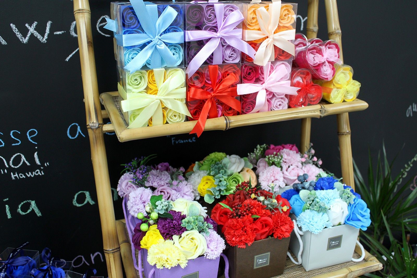 Set of 9 Soap Flowers - Pink  Roses product image