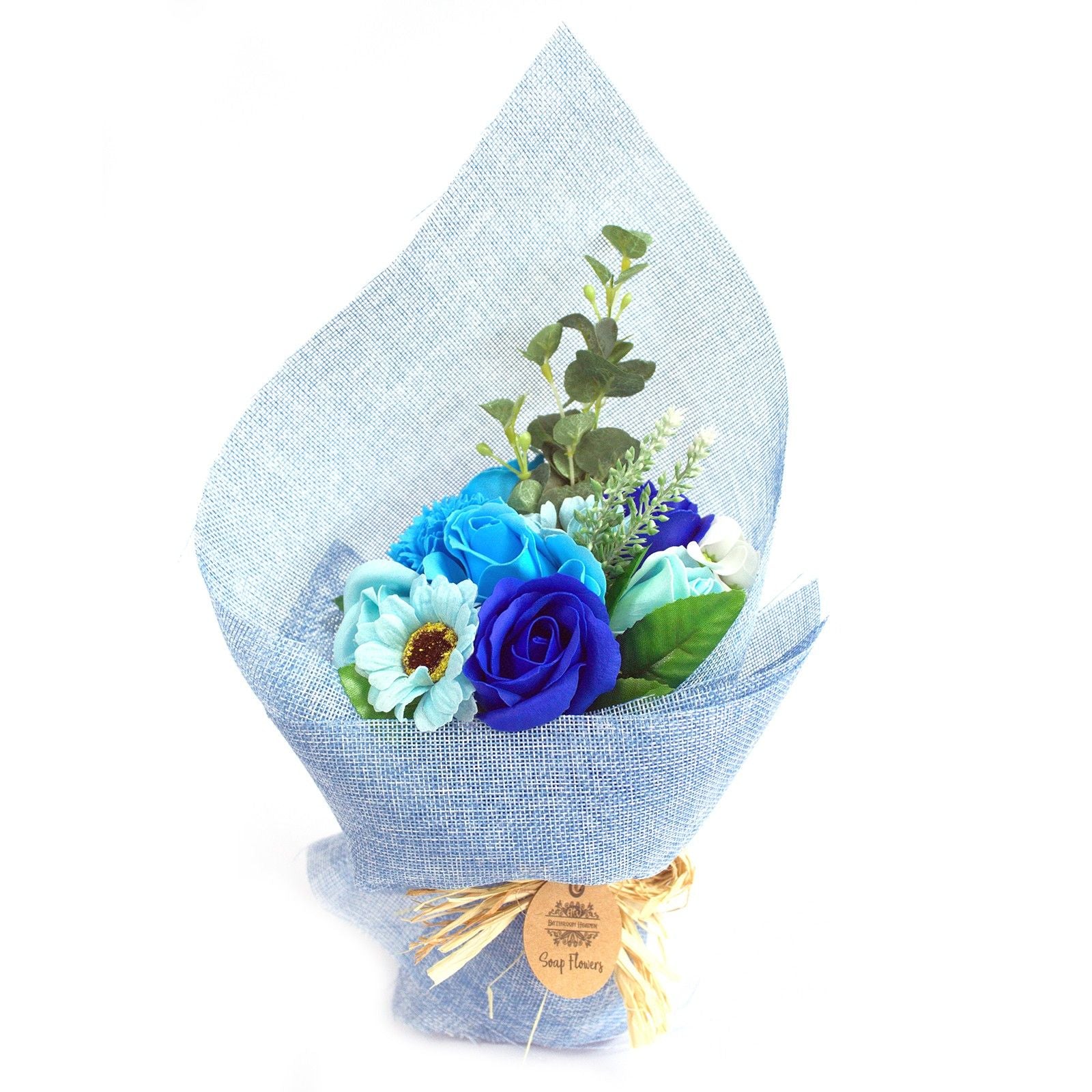 Standing Flower Bouquet - Blue Soap Bar | Vegan, Handmade in UK product image
