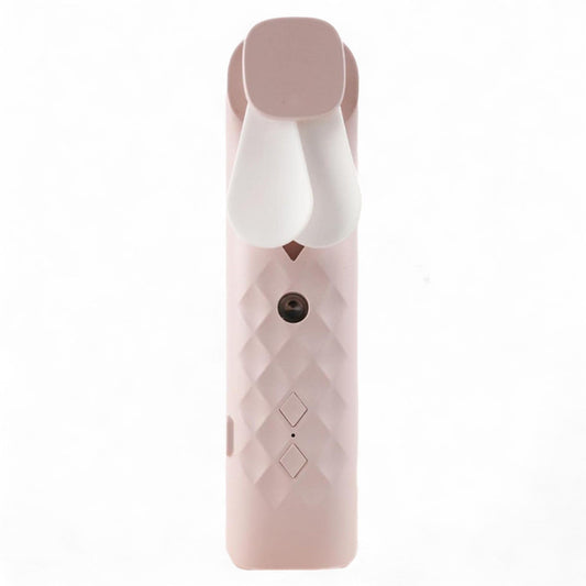 Ultrasonic Aroma Diffuser | Pink Nano Mist Face Fan & Spray - USB chargable – USB on bedside table with essential oils