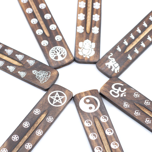 Mango Wood Incense Holder – Ash Catcher | Mango Wood, Ash Catcher, Heat-Safe