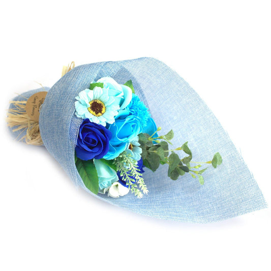 Standing Flower Bouquet - Blue Soap Bar | Vegan, Handmade in UK product image