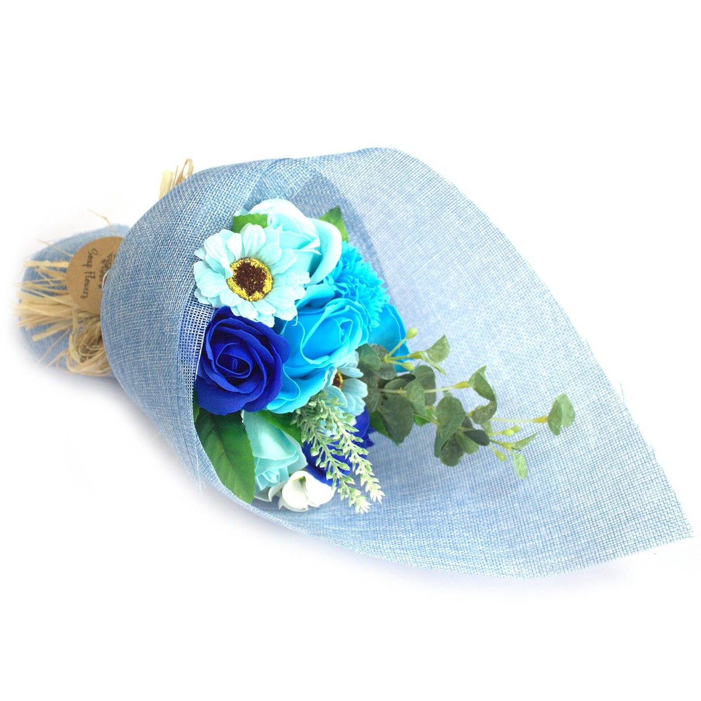 Blue Standing Flower Bouquet - Special Soap Bar | Vegan, Handmade in UK product image
