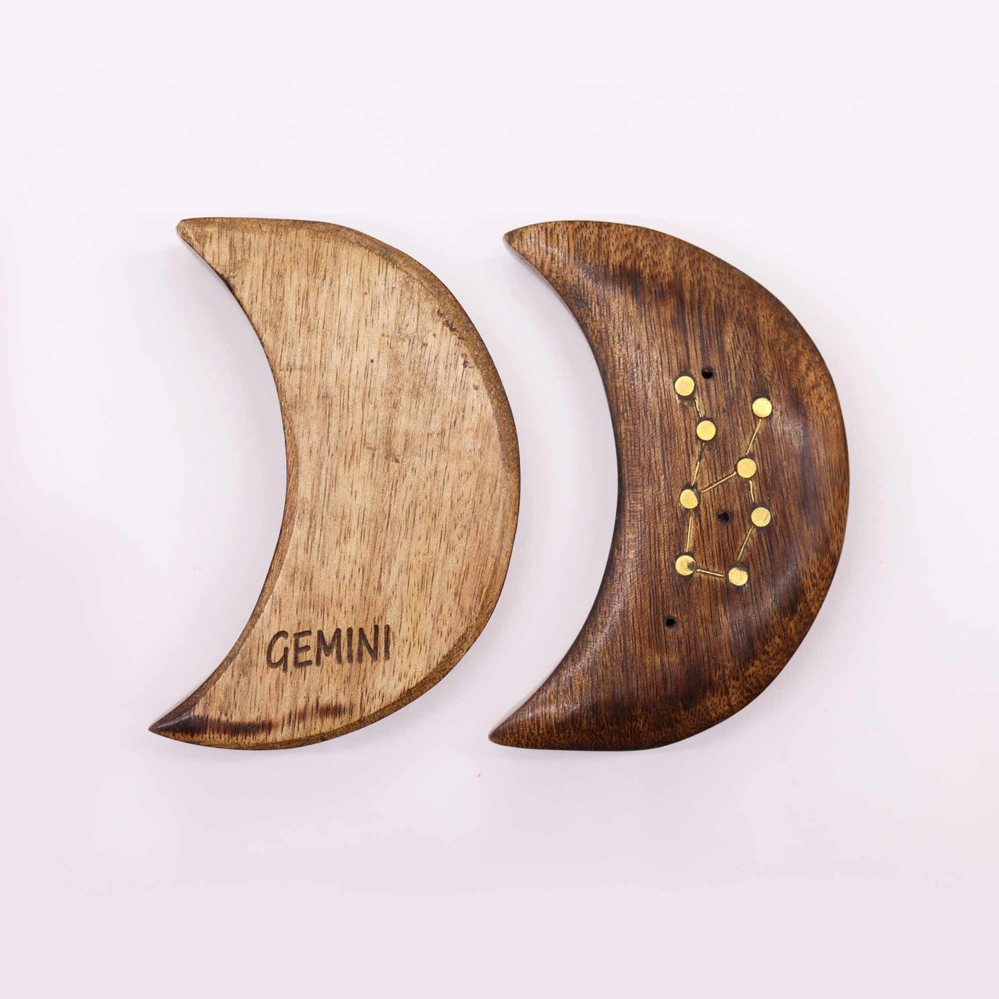 Brass Incense Holder – Moon | Brass, Ash Catcher, Heat-Safe