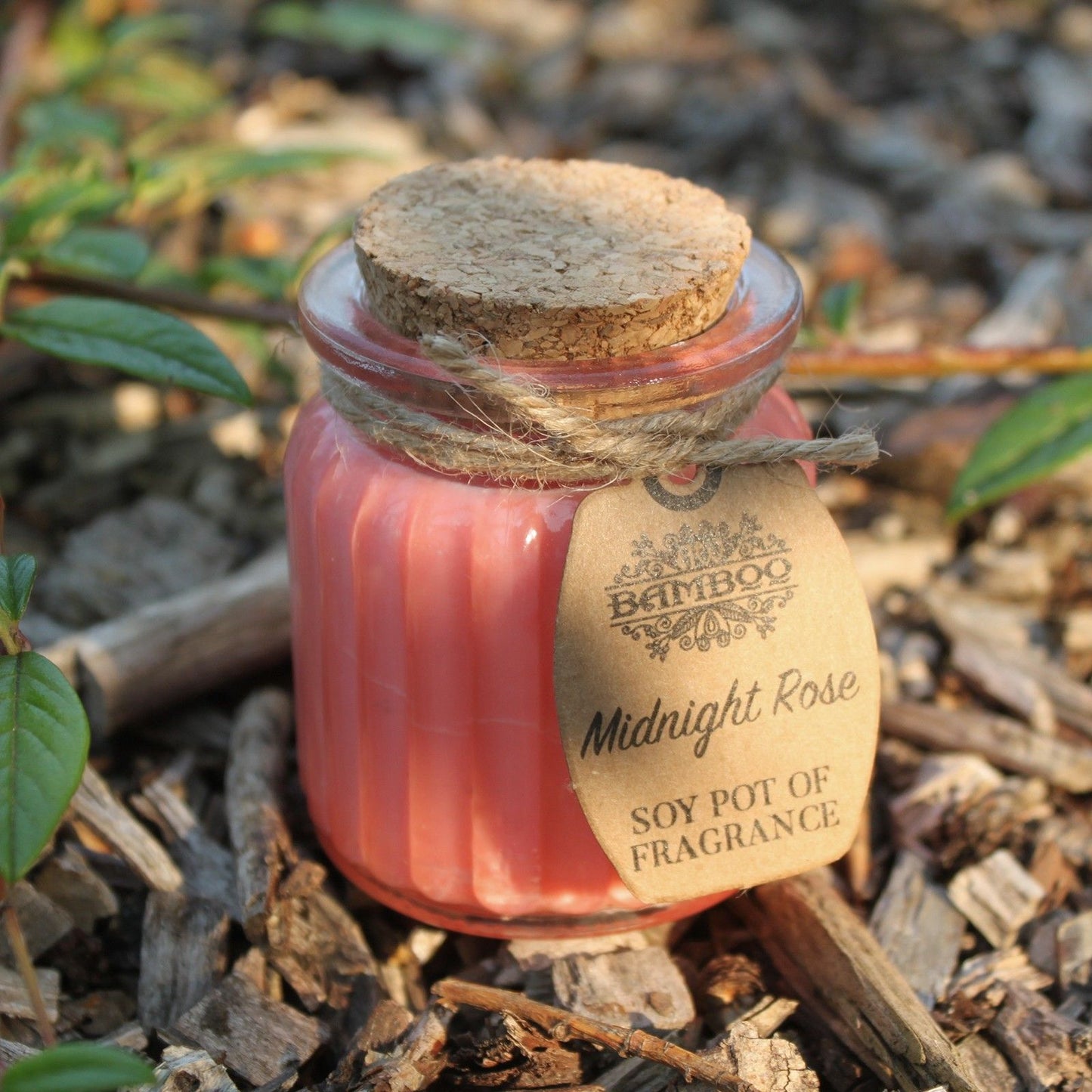 Rose soy wax candle