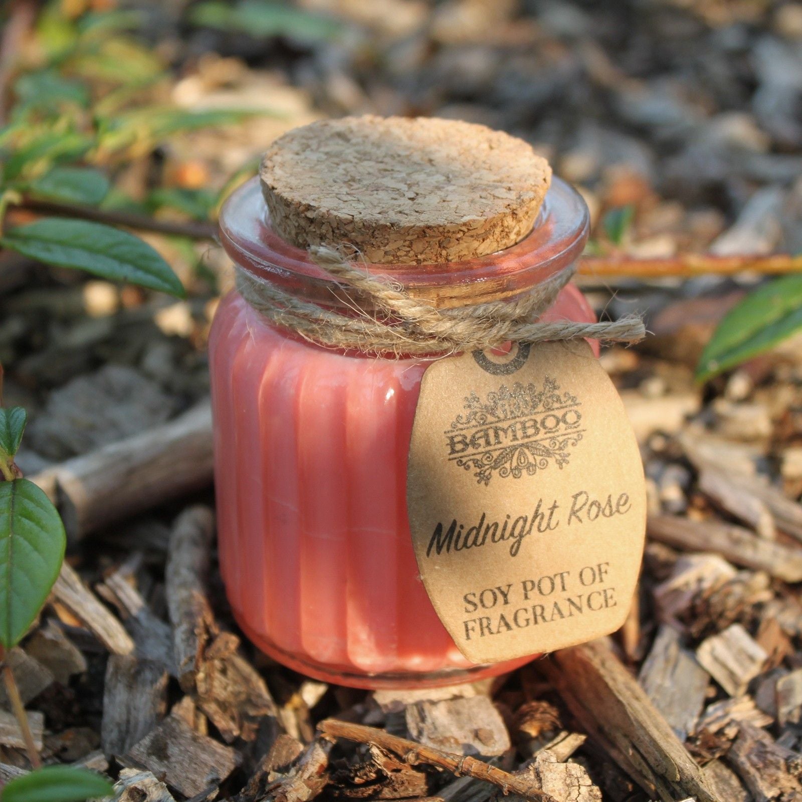 Rose soy wax candle