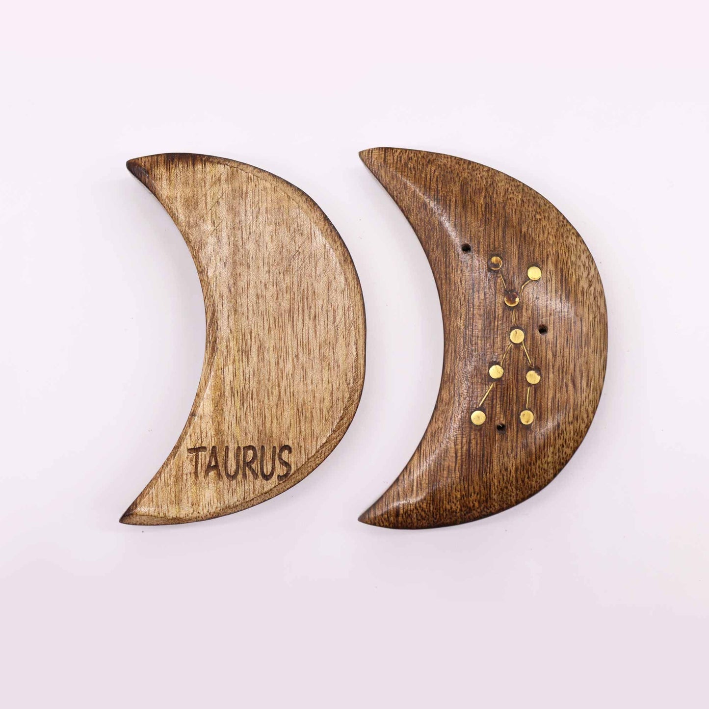 Brass Incense Holder – Moon | Brass, Ash Catcher, Heat-Safe