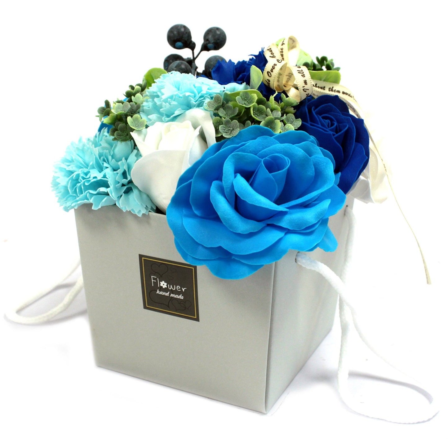 Soap Flower Bouquet - Blue Wedding product image