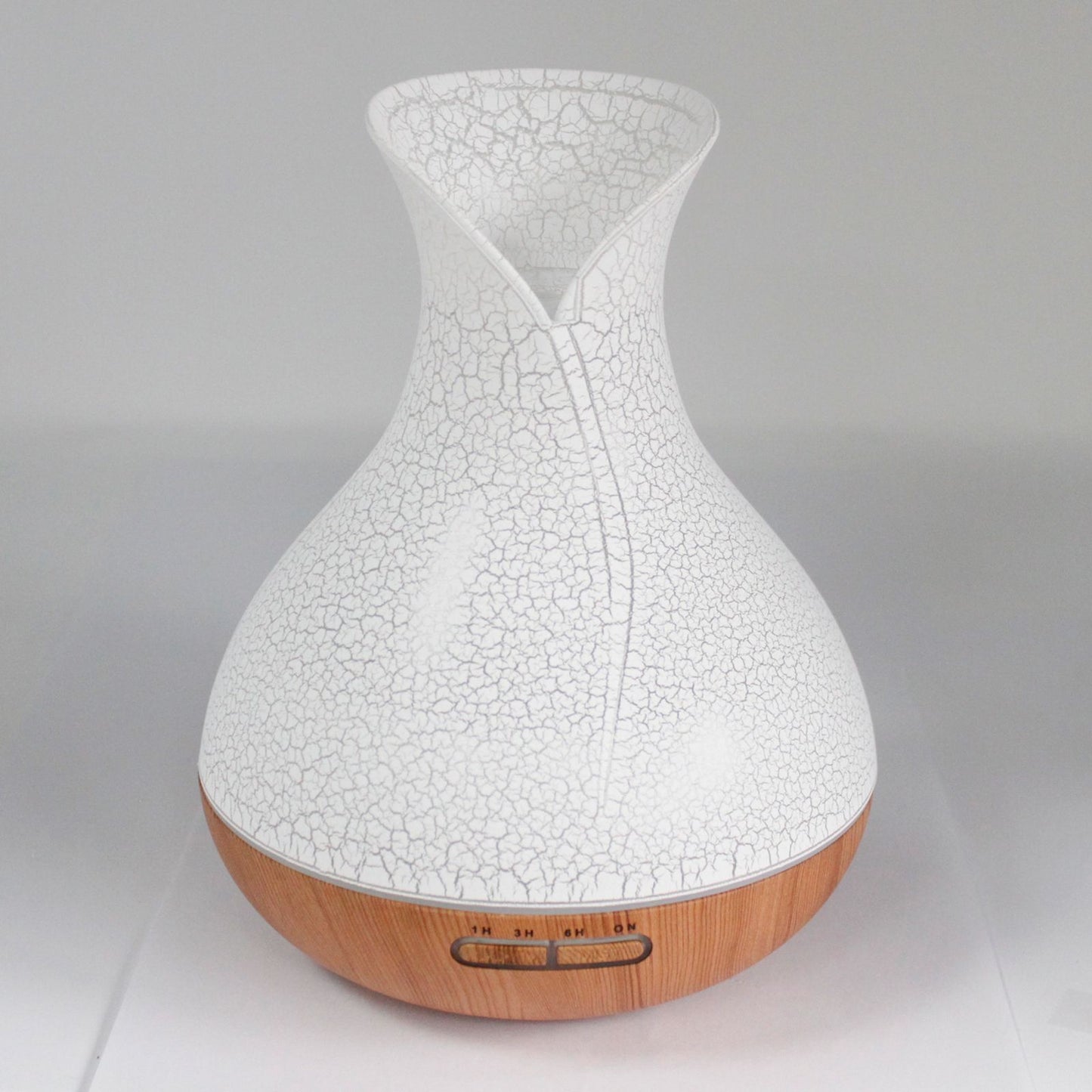 Ultrasonic Aroma Diffuser | Palma Atomiser - Shell Effect - USB - Colour Change - Timer – USB, Colour‑Change Light, Timer on bedside table with essential oils