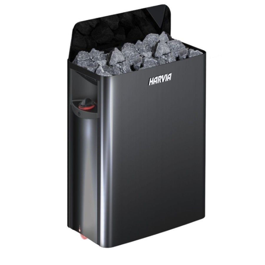 Harvia The Wall electric sauna heater, product front view.
