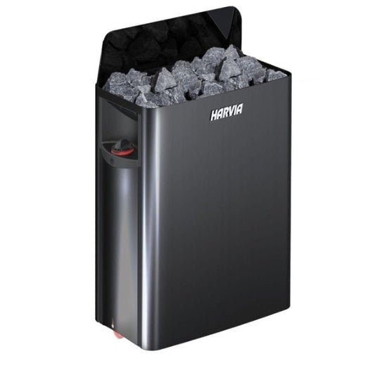 Harvia The Wall electric sauna heater, product front view.