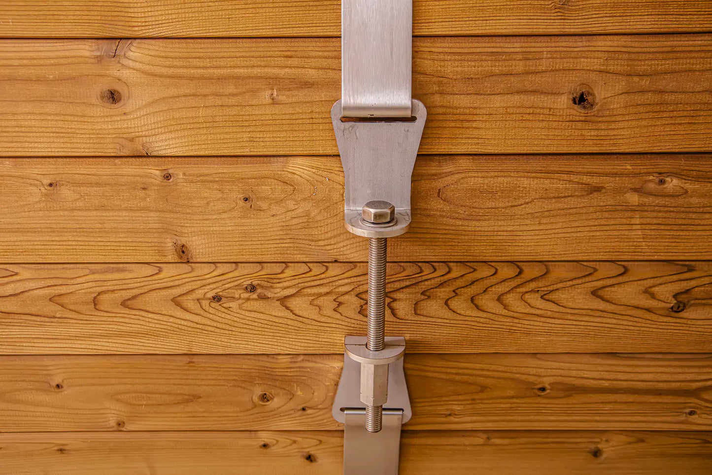 Close-up of thermostat/sensor component for the Hekla Barrel Sauna 250.