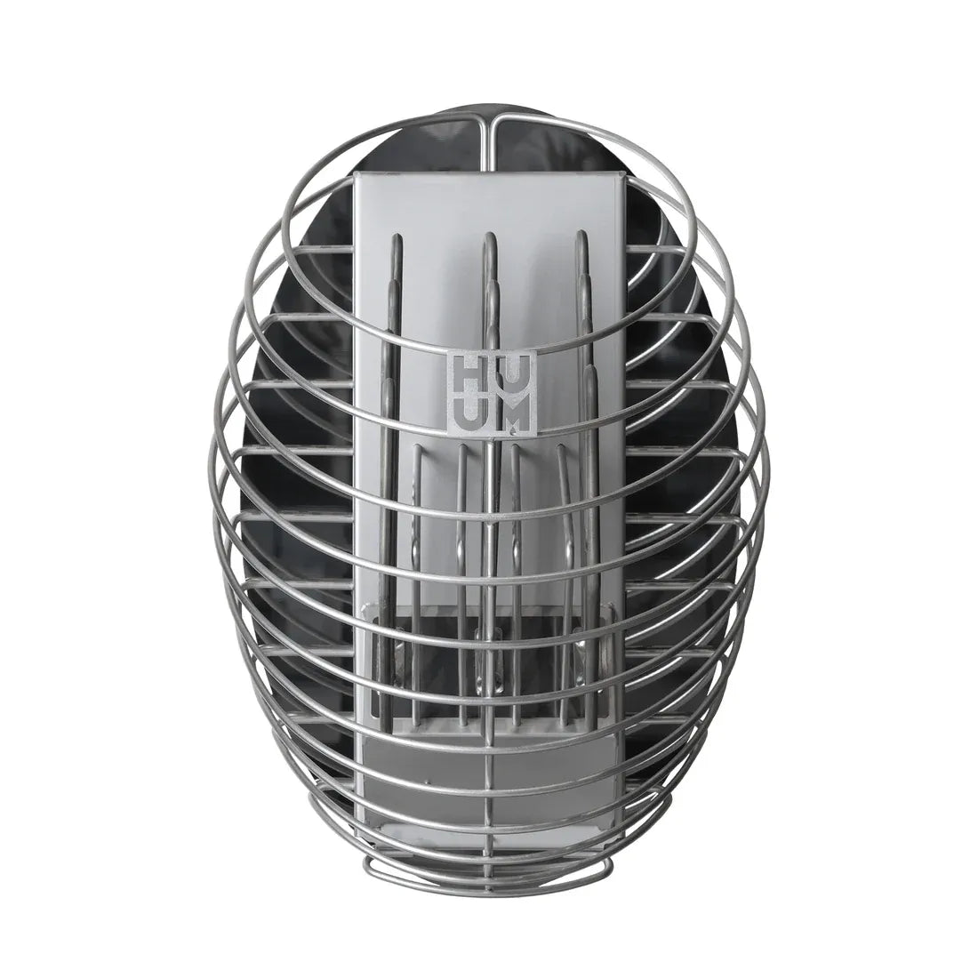 HUUM DROP electric sauna heater, wall mount detail.