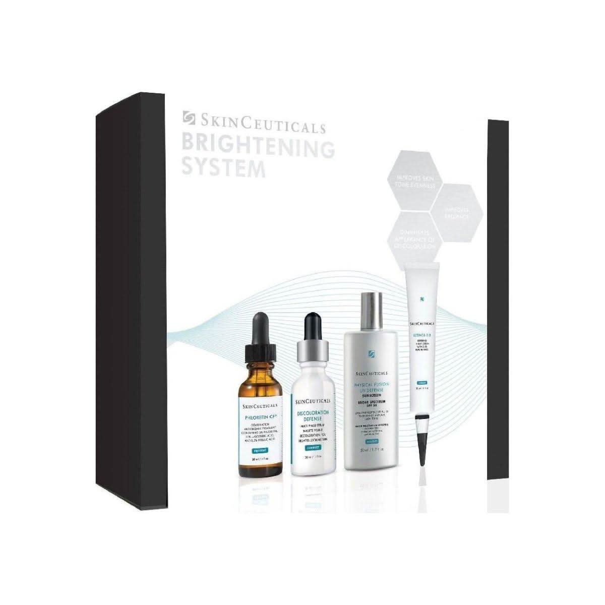 SkinCeuticals Brightening Skin System | 4-Piece Set for Radiance & Discoloration Correction